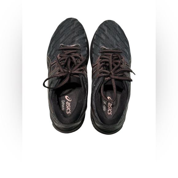 Asics Gel Jadeite Ladies Running Shoes - Black Rose Gold Flyte Foam Size 8.5 - Picture 1 of 6